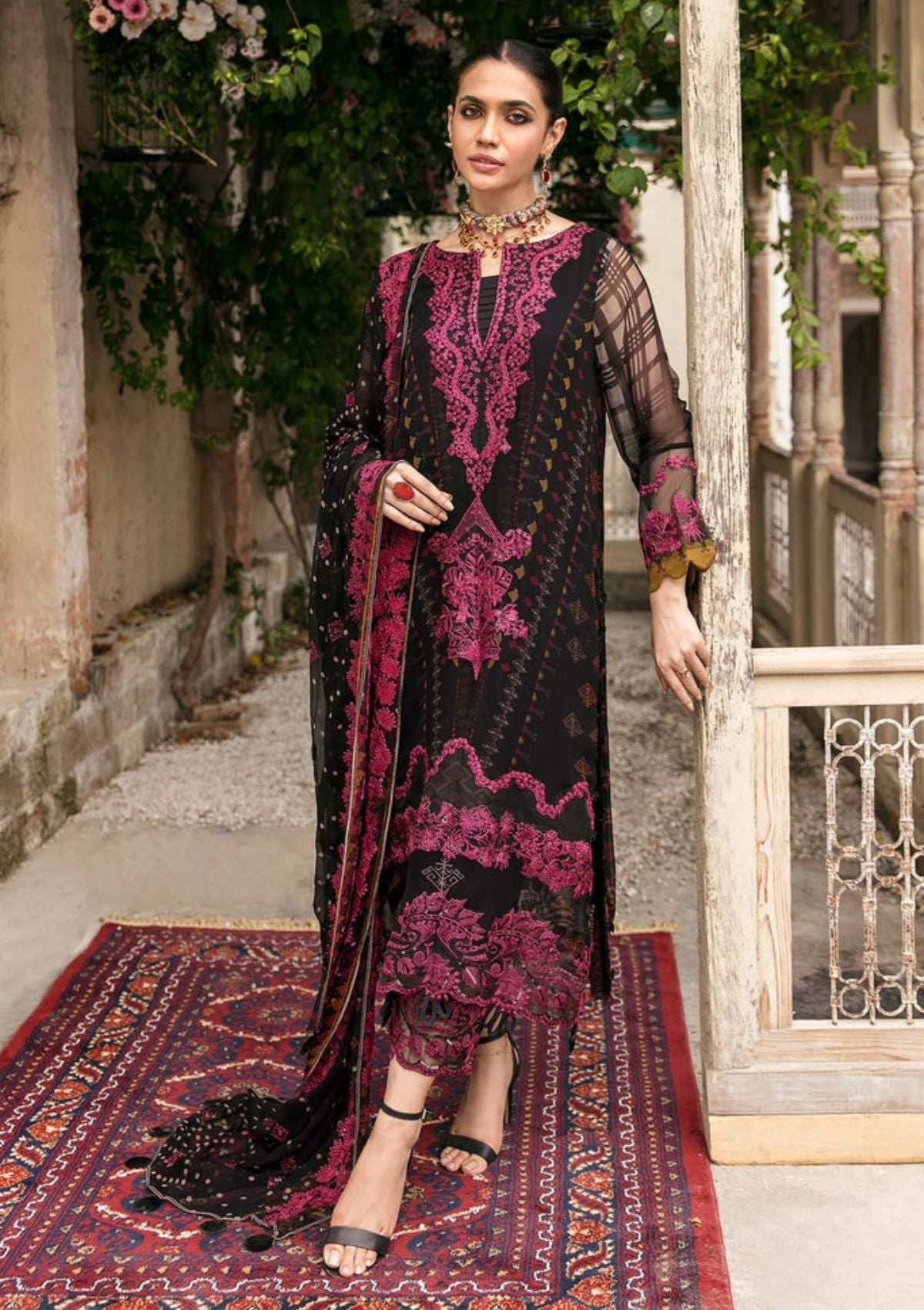 Formal Dress - Charizma - Vasl - Chiffon - V02 - VSL#16 available at Saleem Fabrics Traditions
