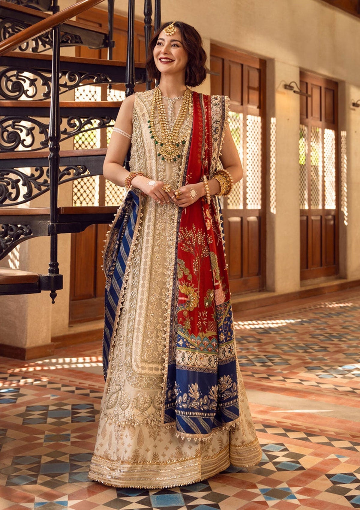 Formal Dress - Crimson - Wedding - CRW#1 available at Saleem Fabrics Traditions