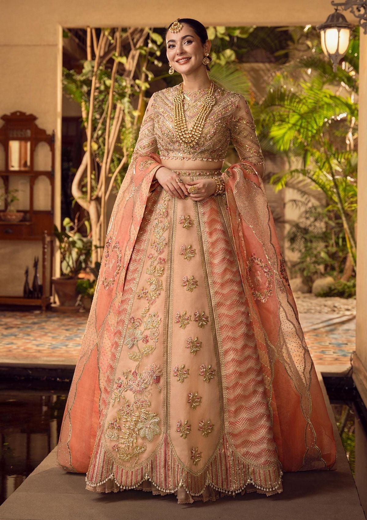 Formal Dress - Crimson - Wedding - CRW#5 available at Saleem Fabrics Traditions