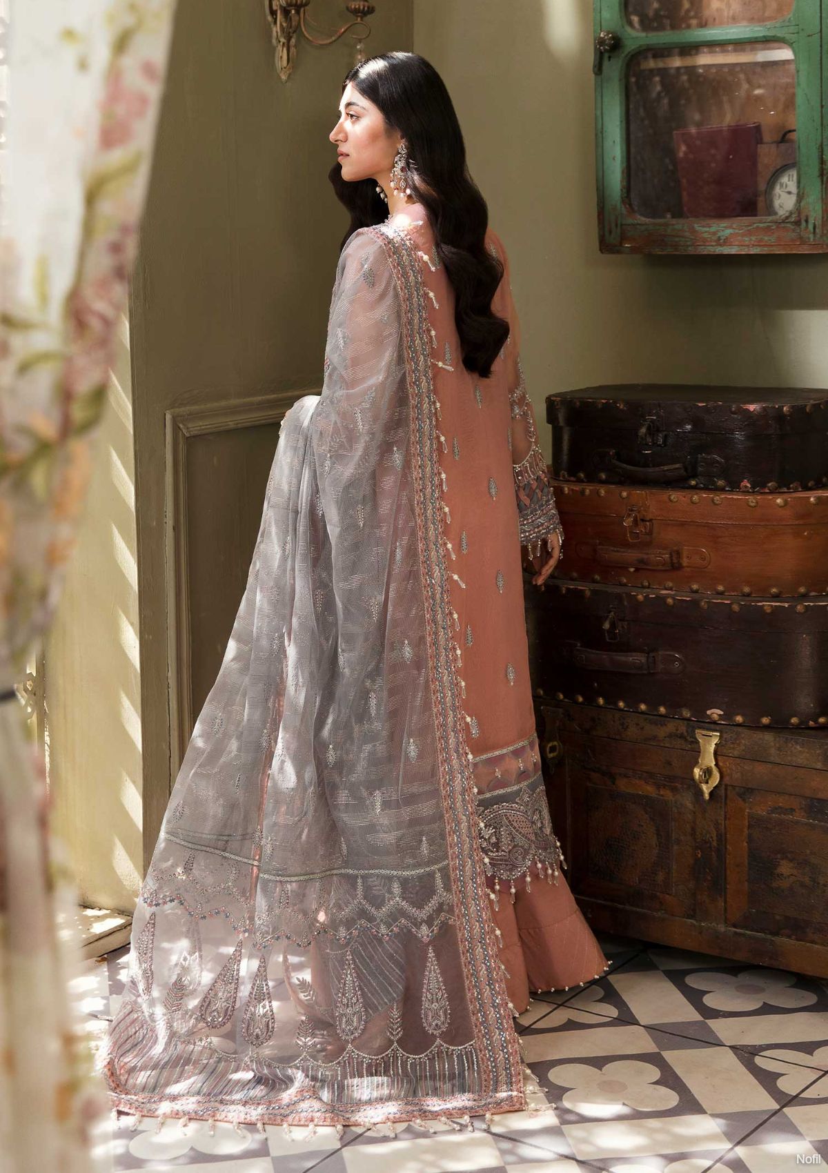 Formal Dress - Eleshia - Zarin - ABIR available at Saleem Fabrics Traditions