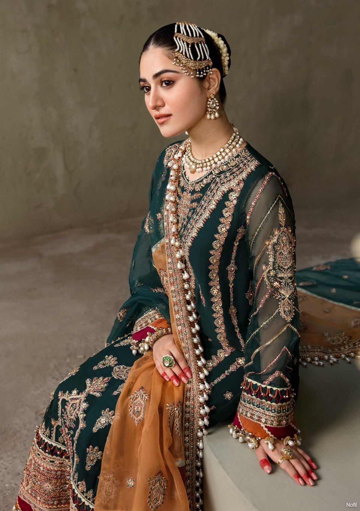 Formal Dress - Eleshia - Zarin - GUL RANG available at Saleem Fabrics Traditions