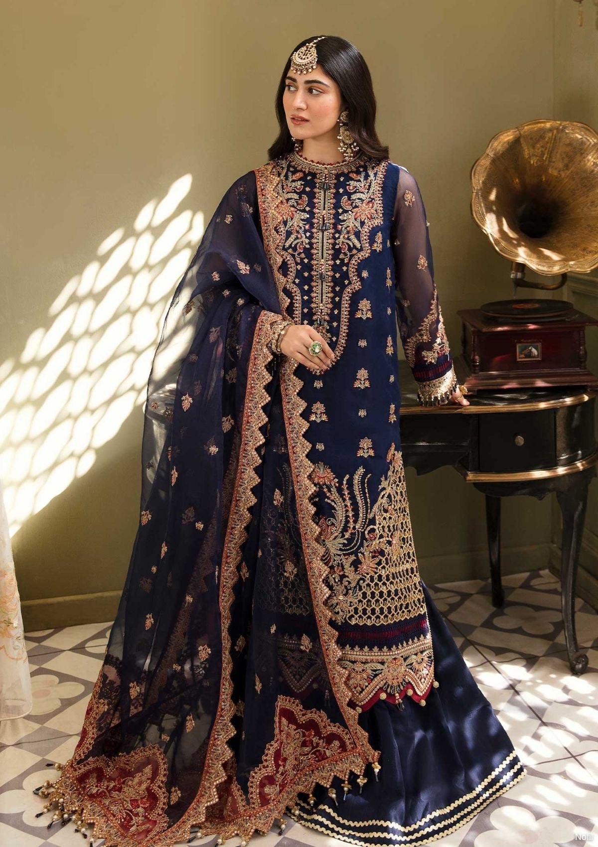 Formal Dress - Eleshia - Zarin - SAARYA available at Saleem Fabrics Traditions