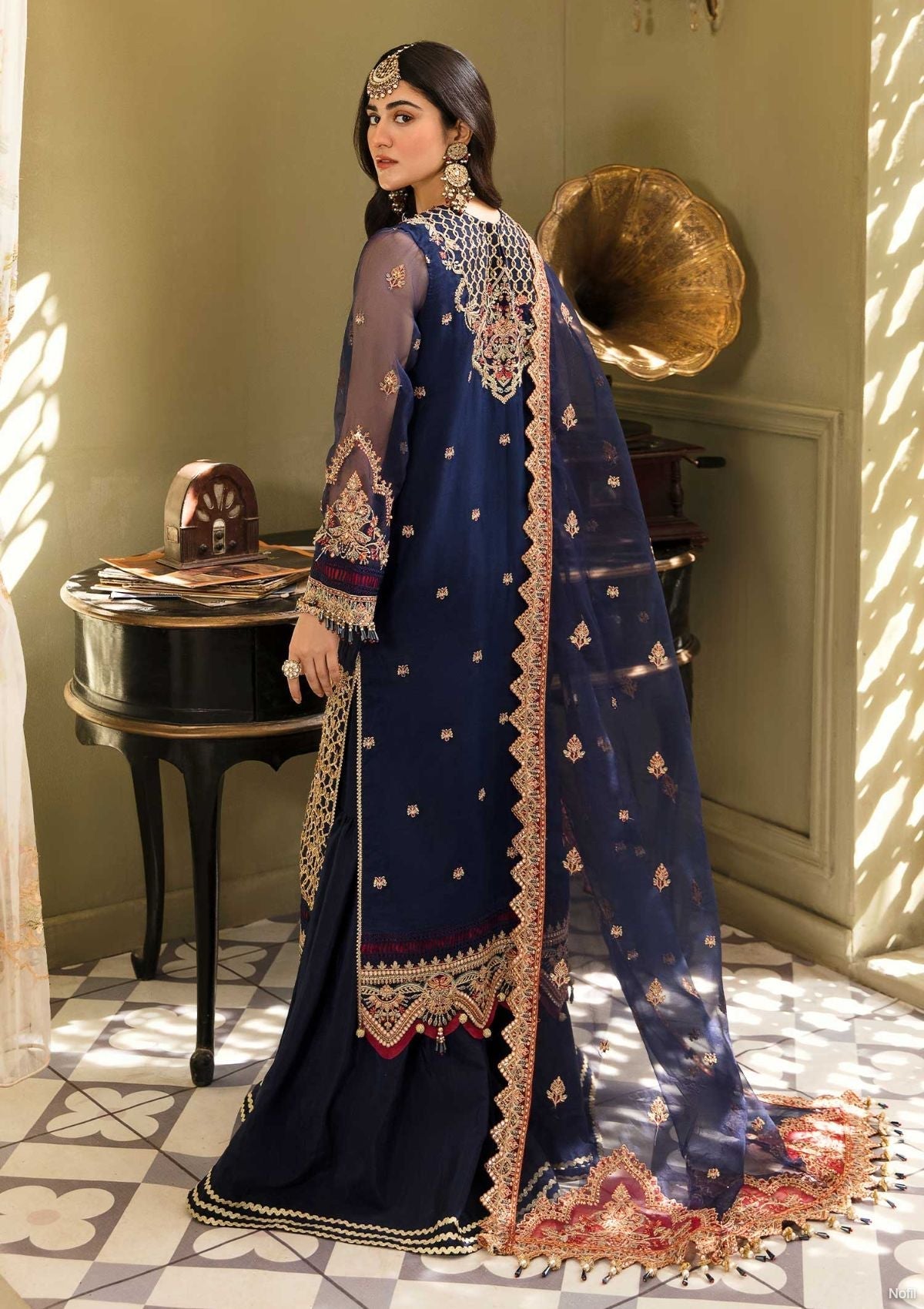 Formal Dress - Eleshia - Zarin - SAARYA available at Saleem Fabrics Traditions