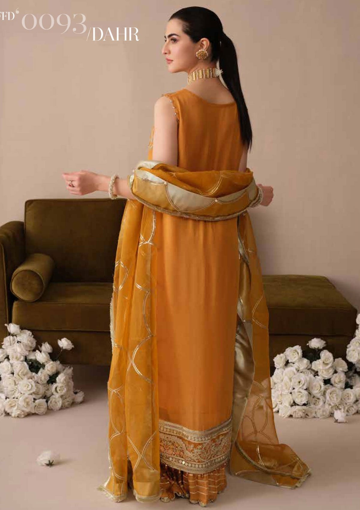 Formal Dress - Freesia - Noor Jahan - Dahr - FFD#93 available at Saleem Fabrics Traditions