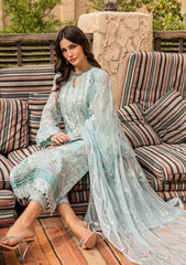 Formal Dress - Gulaal - Embroidered - Chiffon - Asmarah - GEC#5 available at Saleem Fabrics Traditions