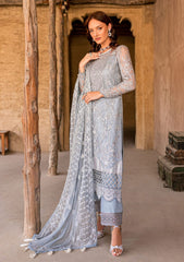 Formal Dress - Gulaal - Embroidered - Chiffon - Samarah - GEC#4 available at Saleem Fabrics Traditions