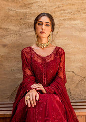 Formal Dress - Gulaal - Embroidered - Chiffon - Zaariya - GEC#1 available at Saleem Fabrics Traditions