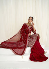 Formal Dress - Hada - Ahdia - D#02 (Mehmar) available at Saleem Fabrics Traditions