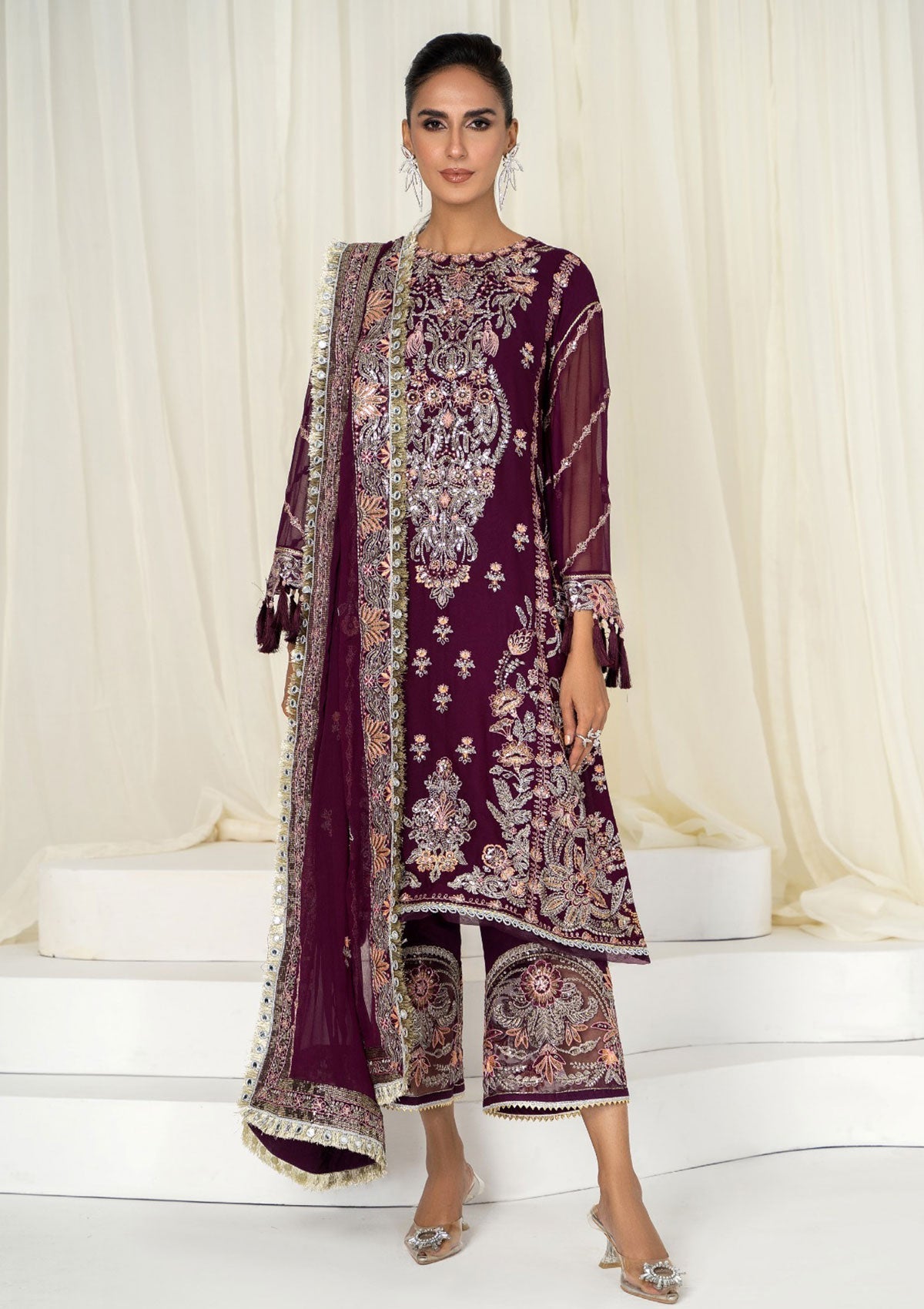 Formal Dress - Hada - Ahdia - D#04 (Saha) available at Saleem Fabrics Traditions