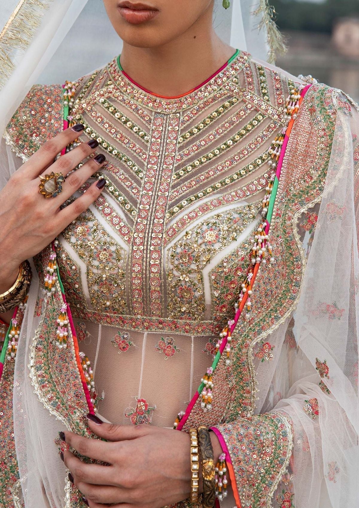 Formal Dress - Hussain Rehar - Paar - Raya available at Saleem Fabrics Traditions