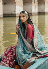 Formal Dress - Hussain Rehar - Paar - Ruby available at Saleem Fabrics Traditions