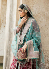 Formal Dress - Hussain Rehar - Paar - Ruby available at Saleem Fabrics Traditions