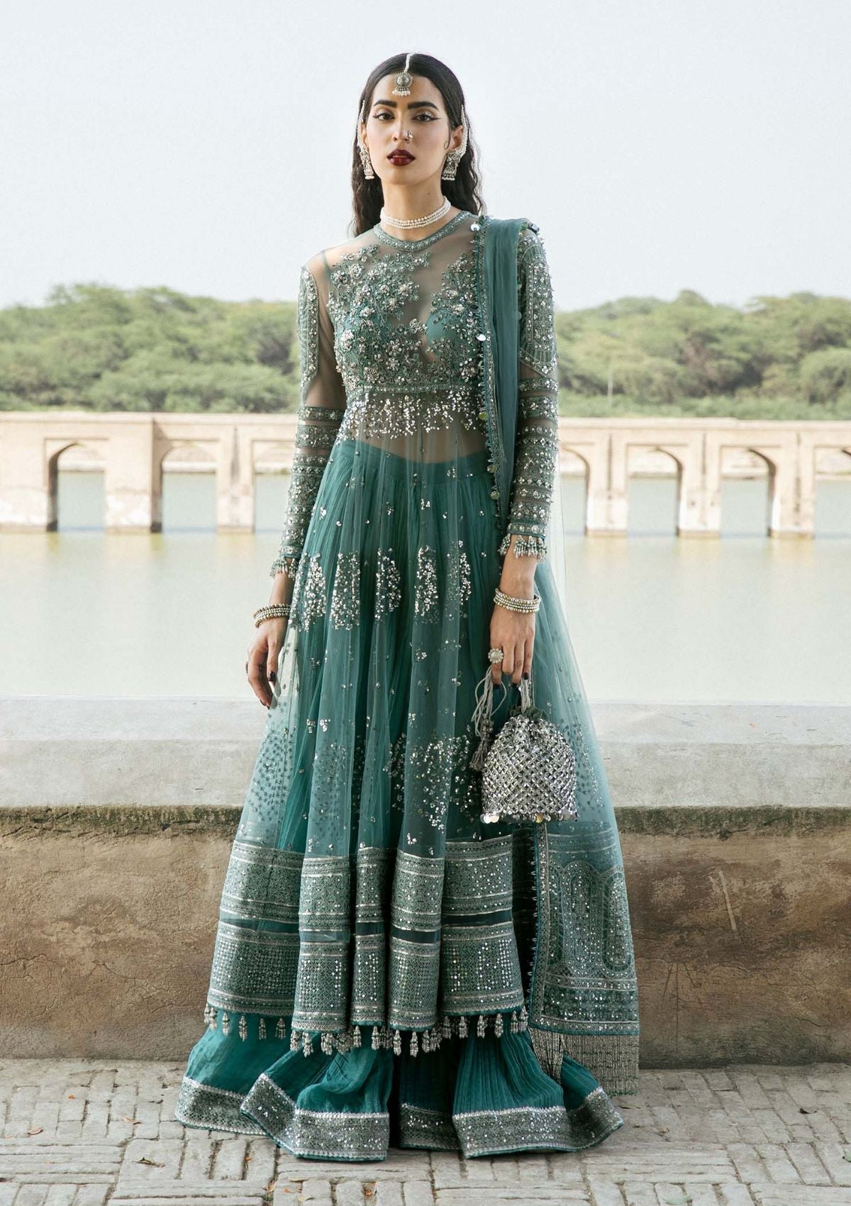 Formal Dress - Hussain Rehar - Paar - Safeena available at Saleem Fabrics Traditions