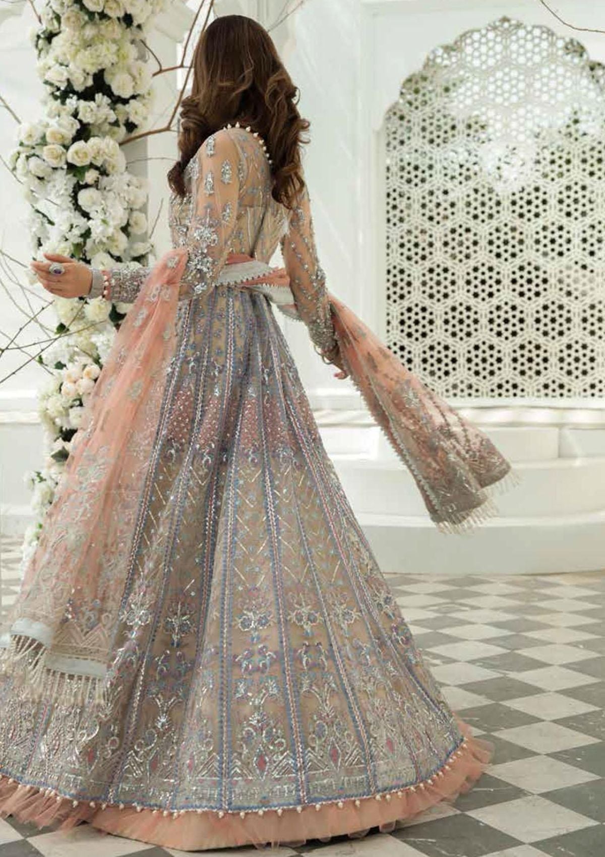 Formal Dress - Inayat - Luxury Wedding - Fleur - D#2 available at Saleem Fabrics Traditions
