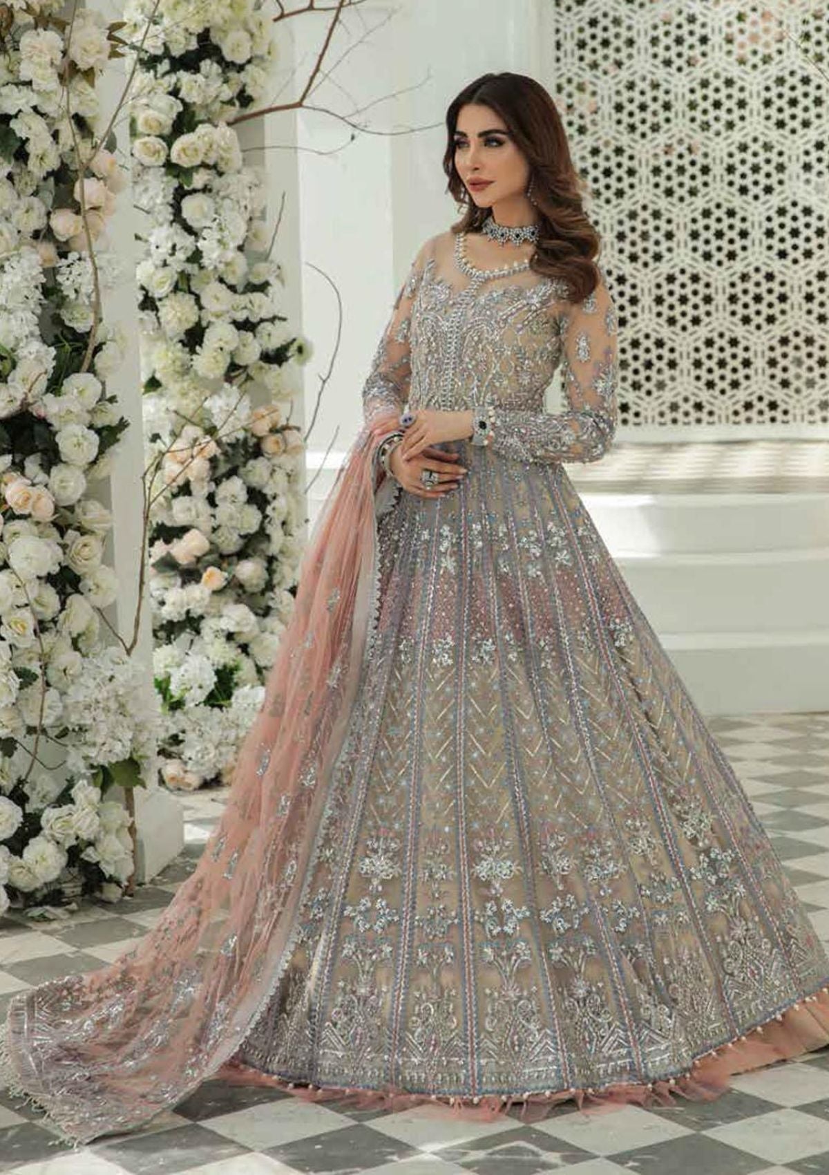 Formal Dress - Inayat - Luxury Wedding - Fleur - D#2 available at Saleem Fabrics Traditions