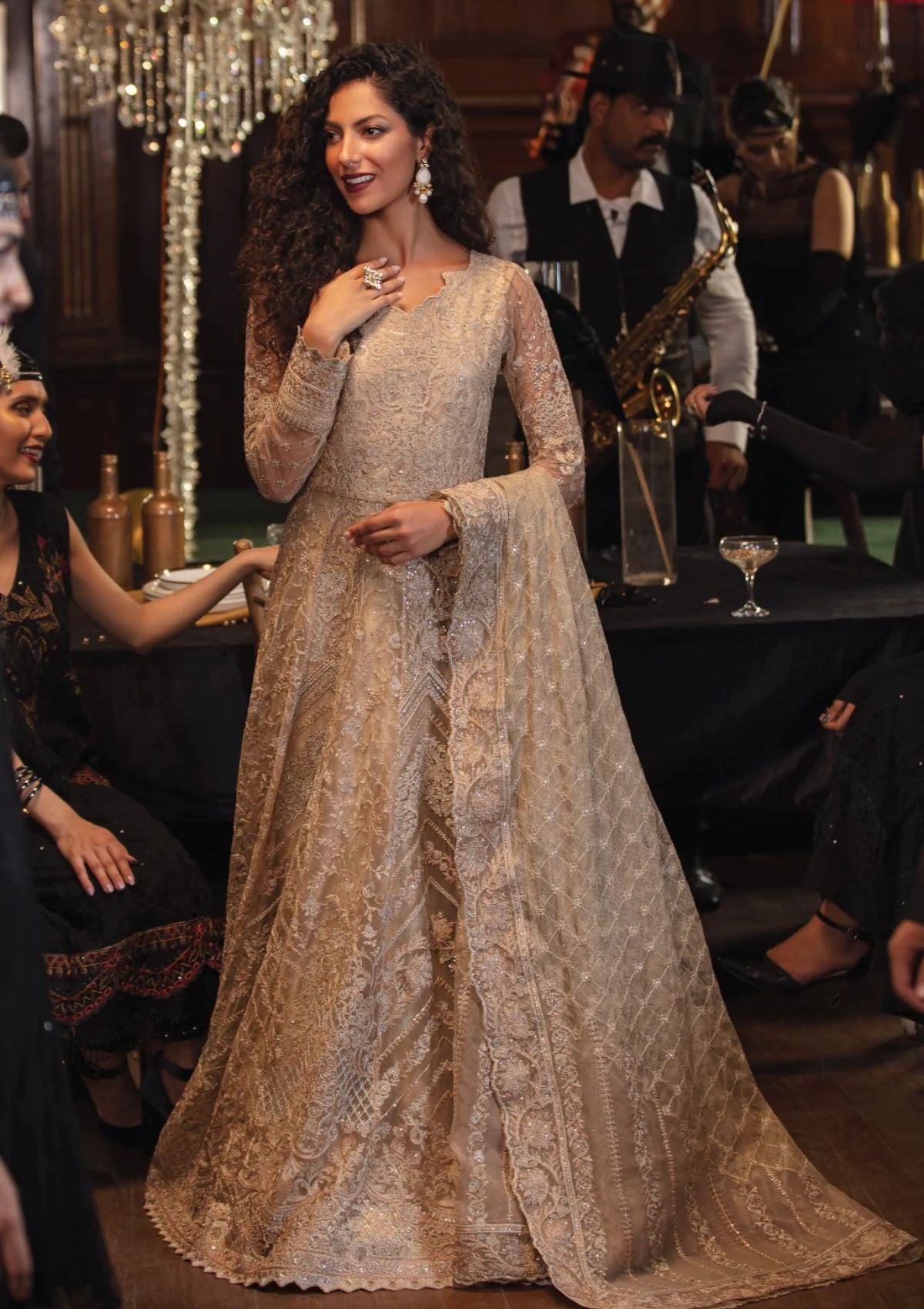 Formal Dress - Iznik - La Royale - Coronation - IRC#10 available at Saleem Fabrics Traditions