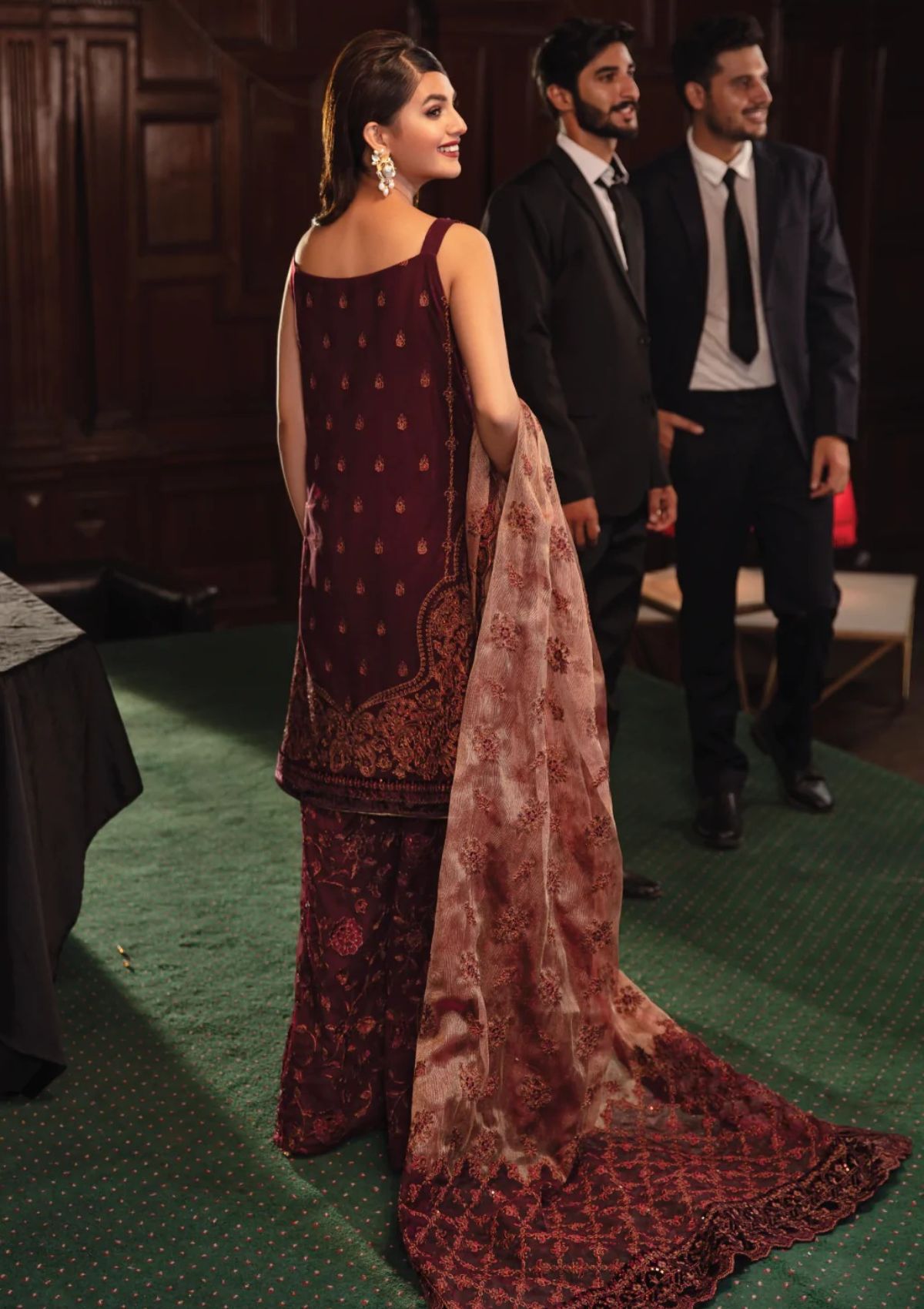 Formal Dress - Iznik - La Royale - Enchanto - IRC#7 available at Saleem Fabrics Traditions