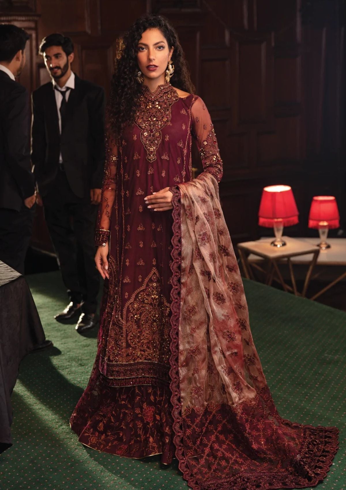 Formal Dress - Iznik - La Royale - Enchanto - IRC#7 available at Saleem Fabrics Traditions