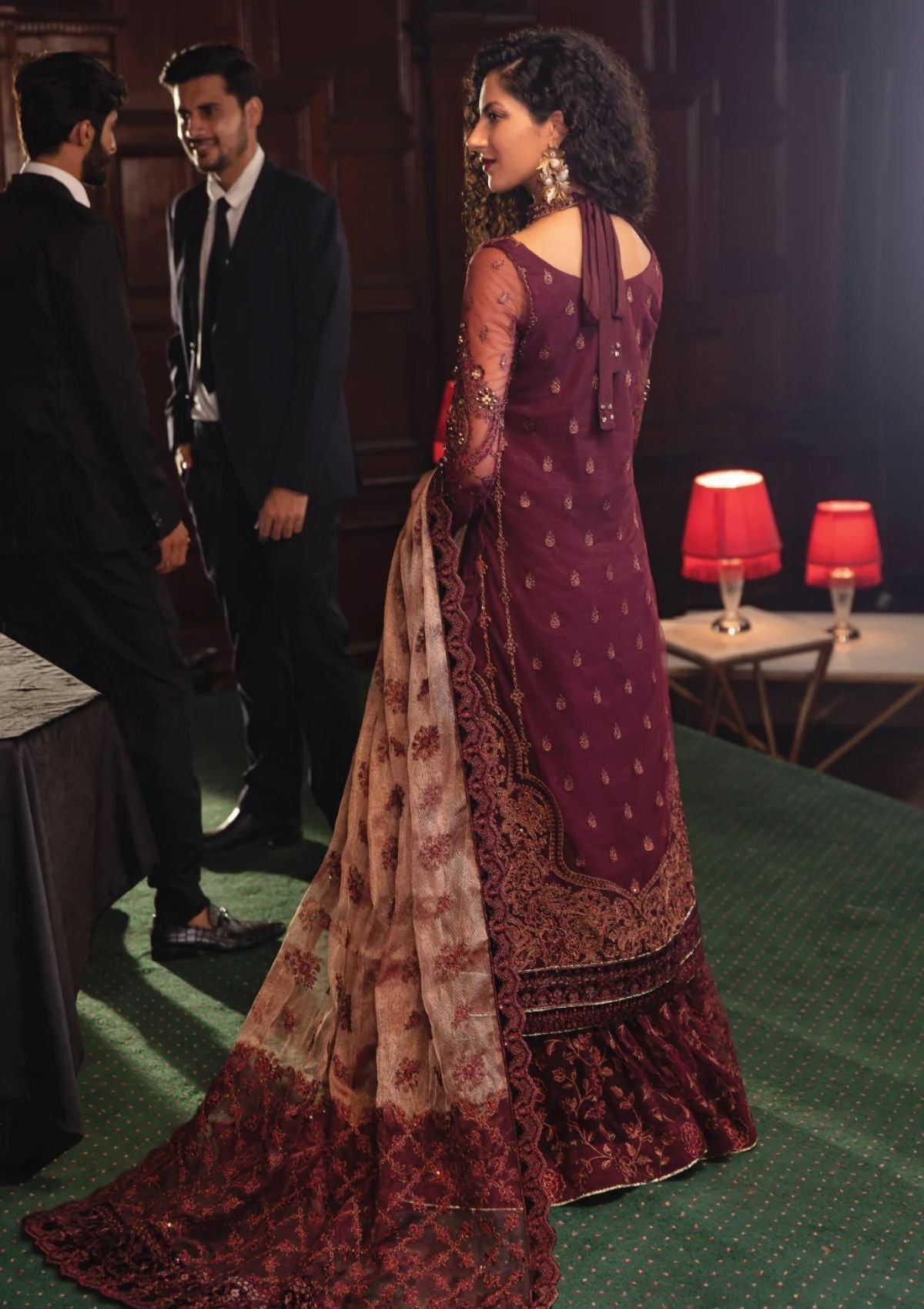 Formal Dress - Iznik - La Royale - Enchanto - IRC#7 available at Saleem Fabrics Traditions