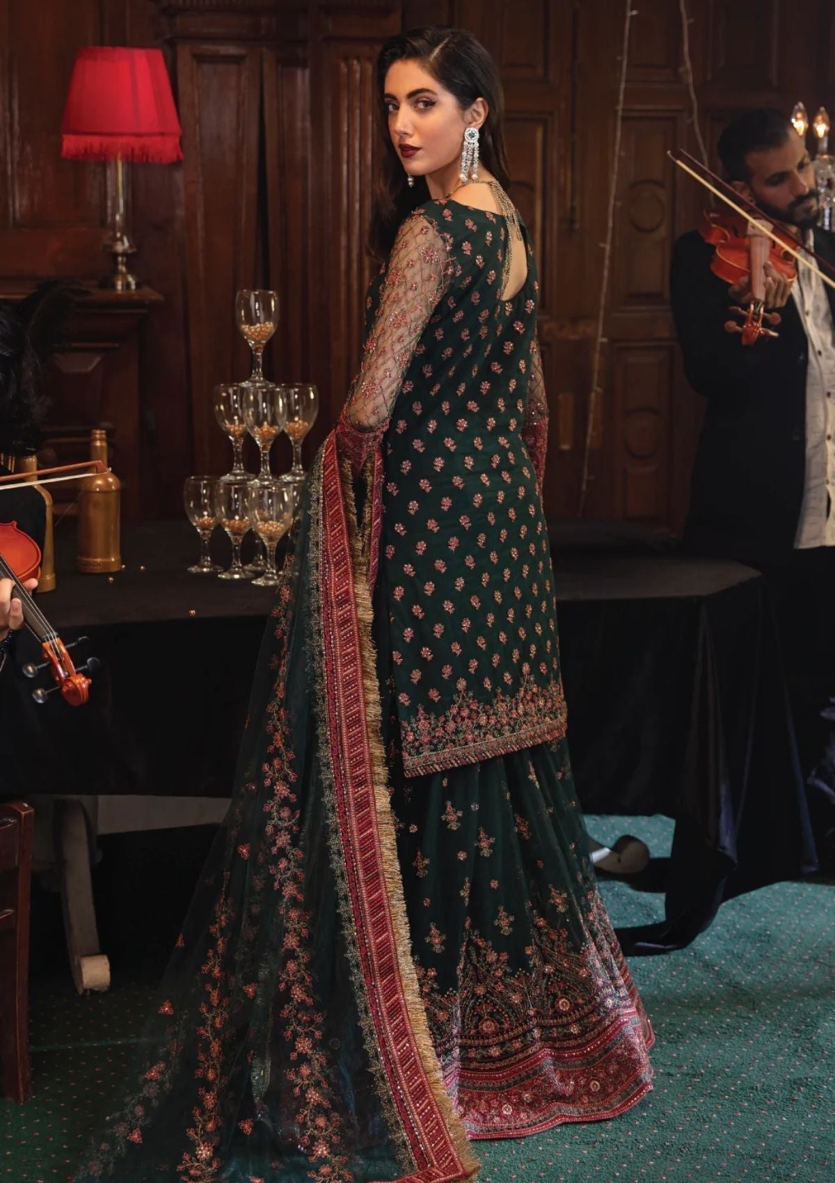 Formal Dress - Iznik - La Royale - Espoir - IRC#8 available at Saleem Fabrics Traditions