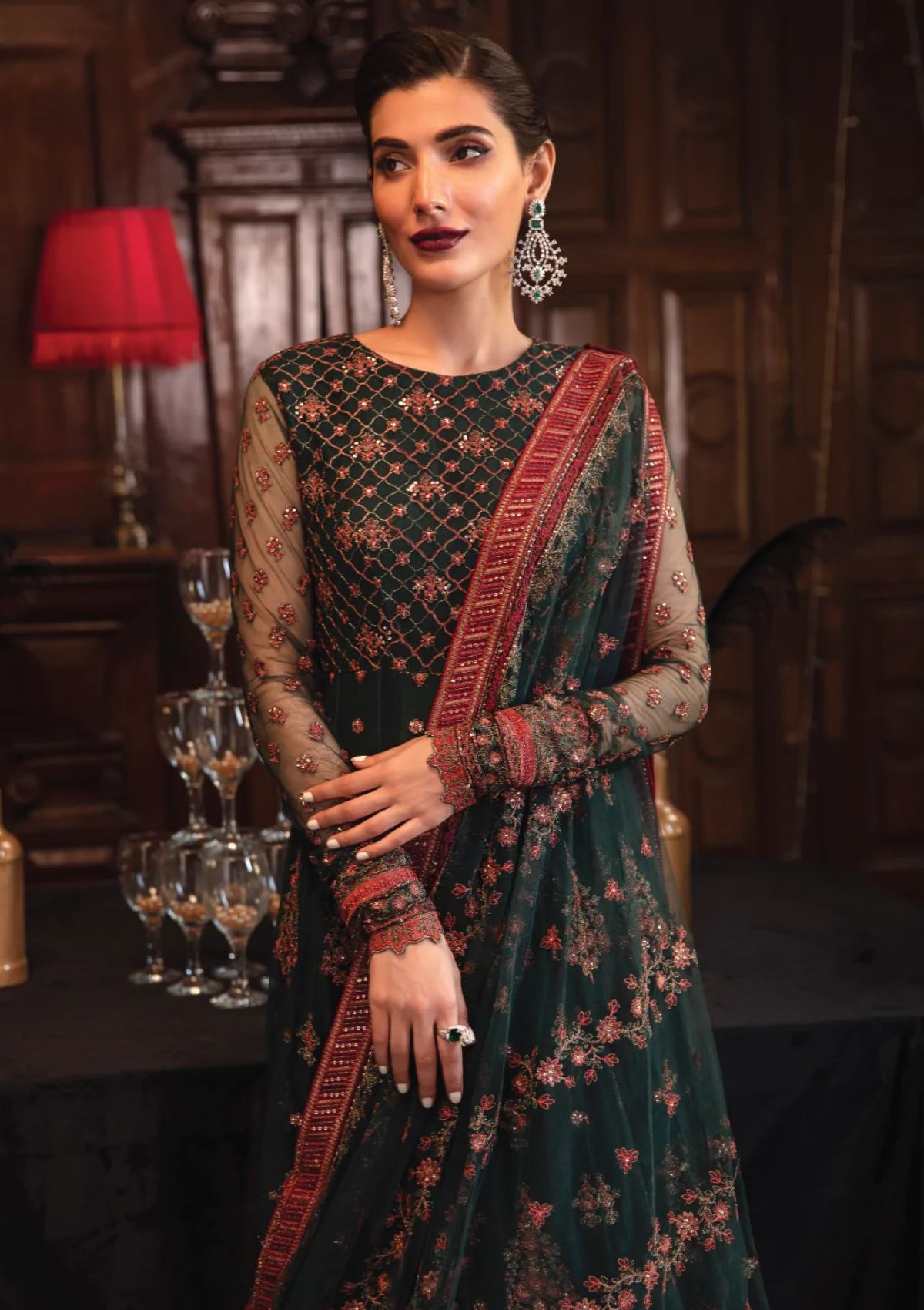 Formal Dress - Iznik - La Royale - Espoir - IRC#8 available at Saleem Fabrics Traditions