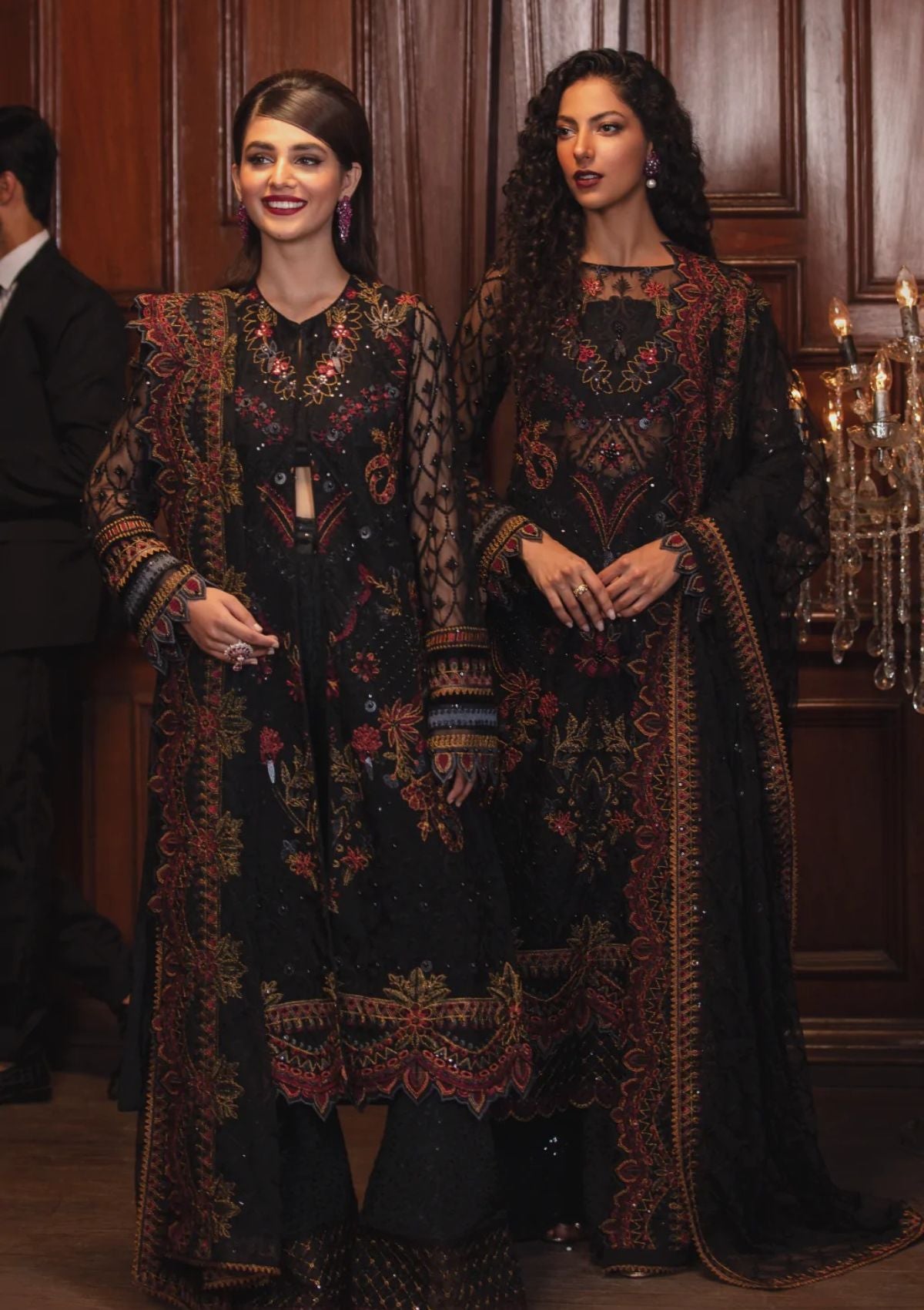 Formal Dress - Iznik - La Royale - Fonce Night - IRC#3 available at Saleem Fabrics Traditions
