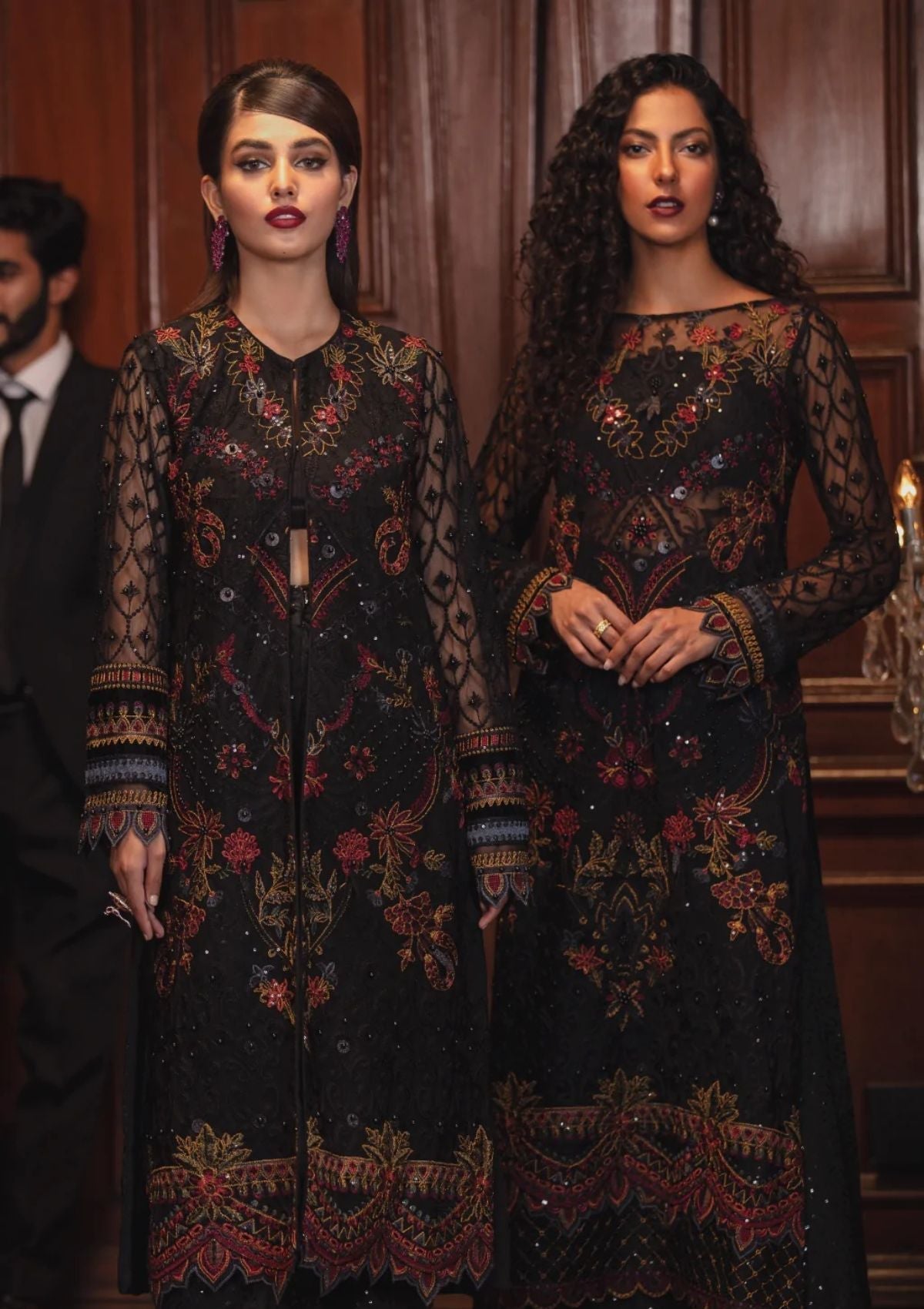 Formal Dress - Iznik - La Royale - Fonce Night - IRC#3 available at Saleem Fabrics Traditions