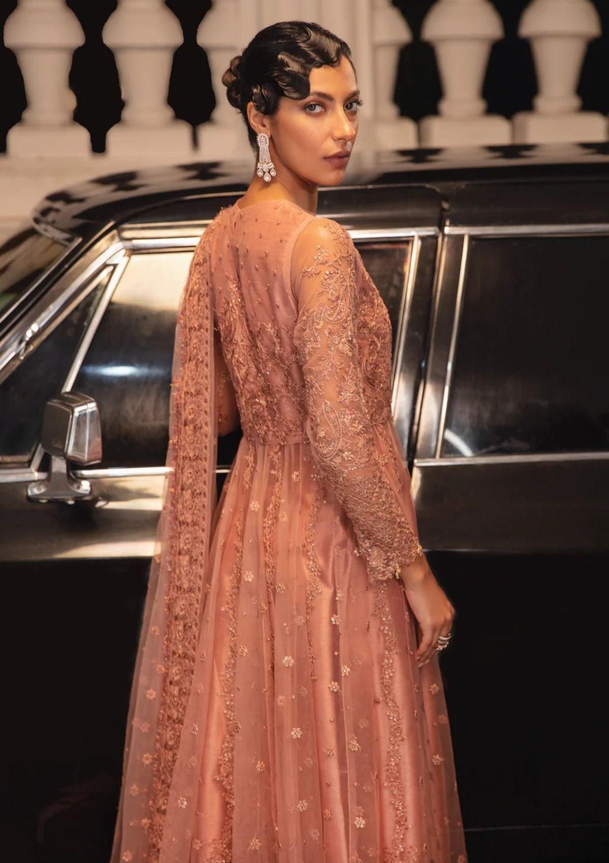 Formal Dress - Iznik - La Royale - Mellifluous - IRC#6 available at Saleem Fabrics Traditions