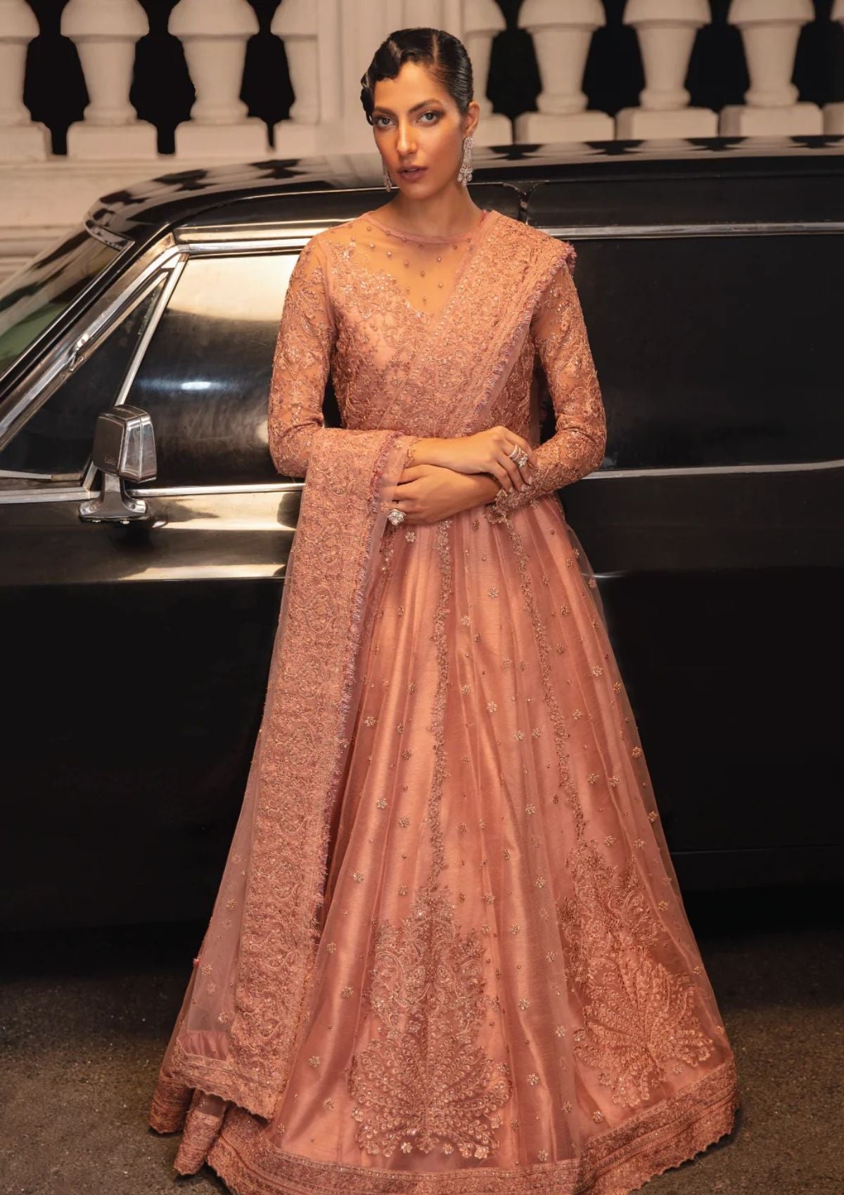 Formal Dress - Iznik - La Royale - Mellifluous - IRC#6 available at Saleem Fabrics Traditions