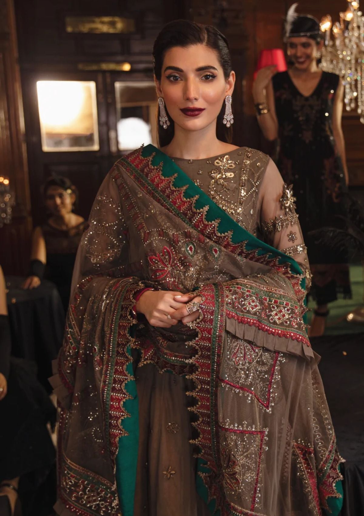 Formal Dress - Iznik - La Royale - Sabaism - IRC#5 available at Saleem Fabrics Traditions