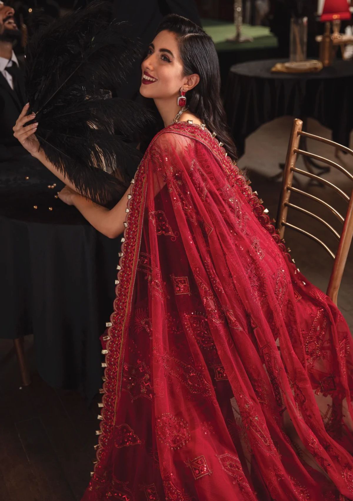 Formal Dress - Iznik - La Royale - Salsa - IRC#1 available at Saleem Fabrics Traditions