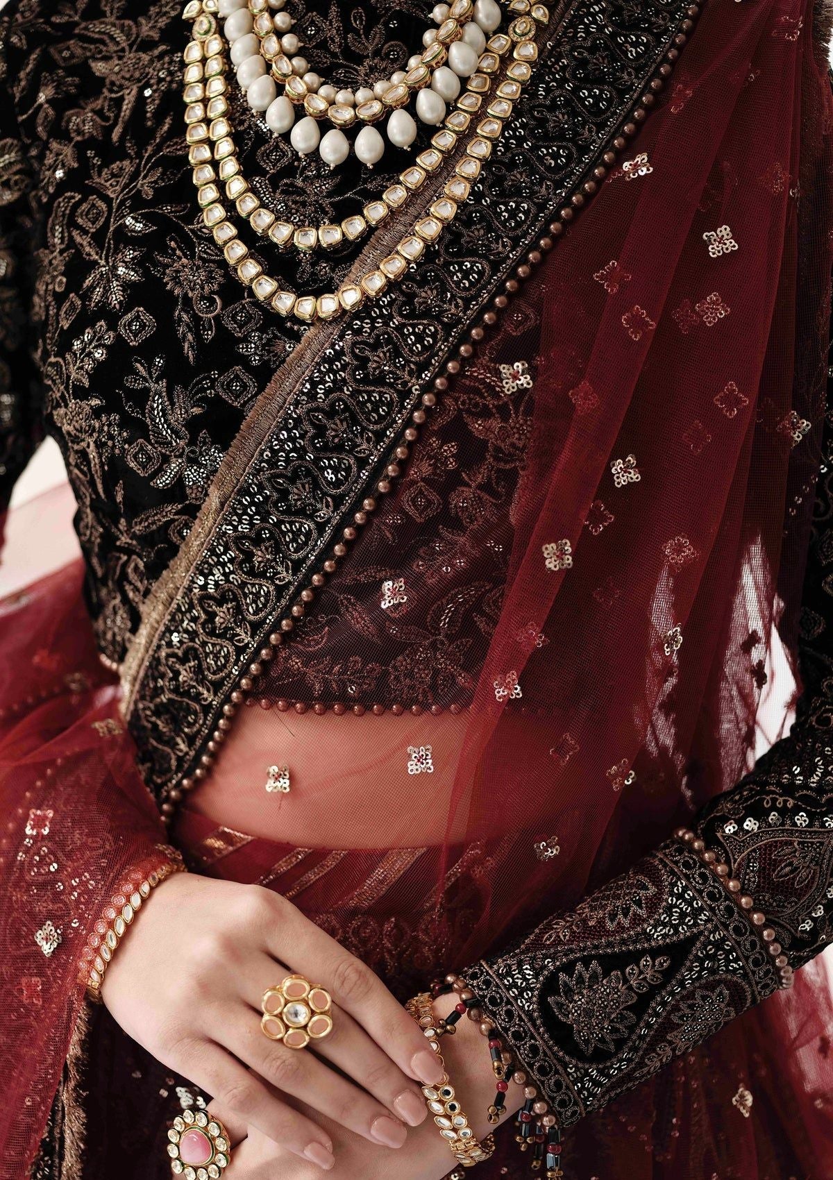 Formal Dress - Jazmin - Splendour - Festive - D#01 (Ruzena) available at Saleem Fabrics Traditions