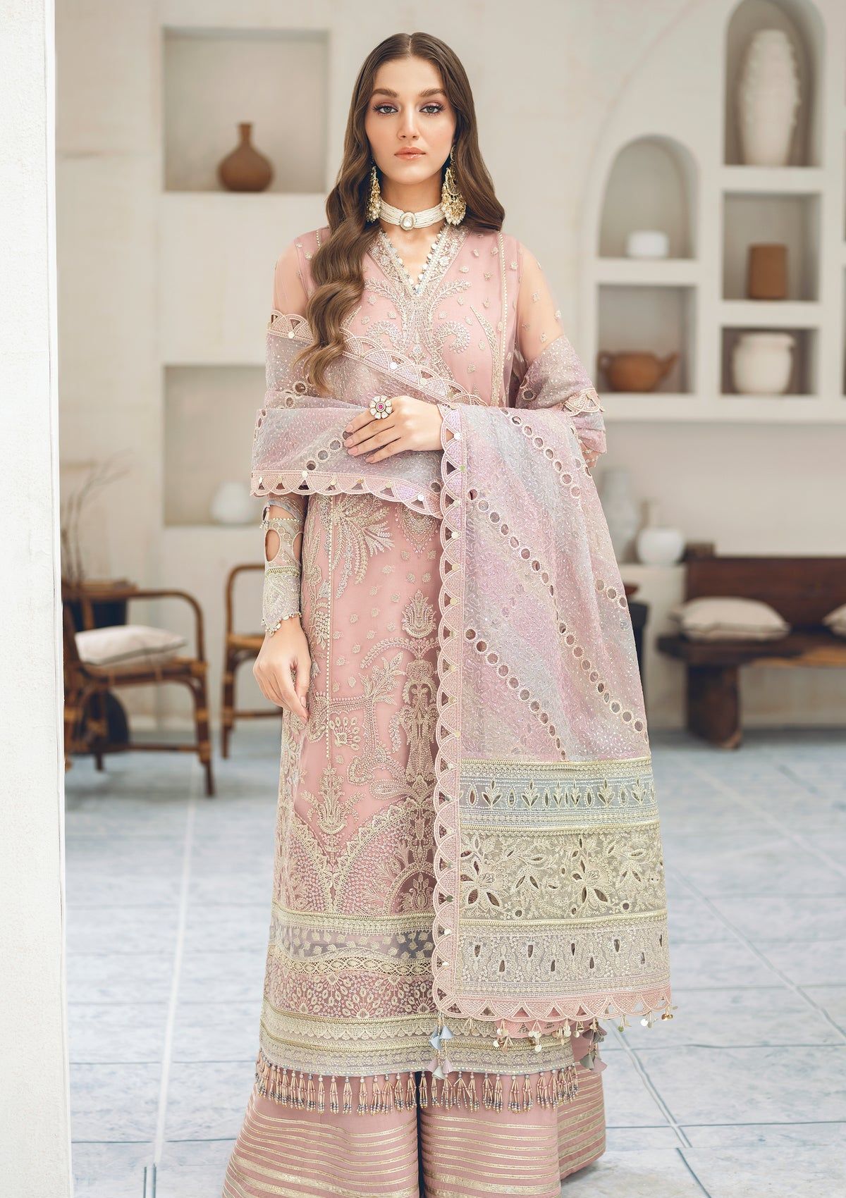 Formal Dress - Jazmin - Splendour - Festive - D#02 (Alvis) available at Saleem Fabrics Traditions