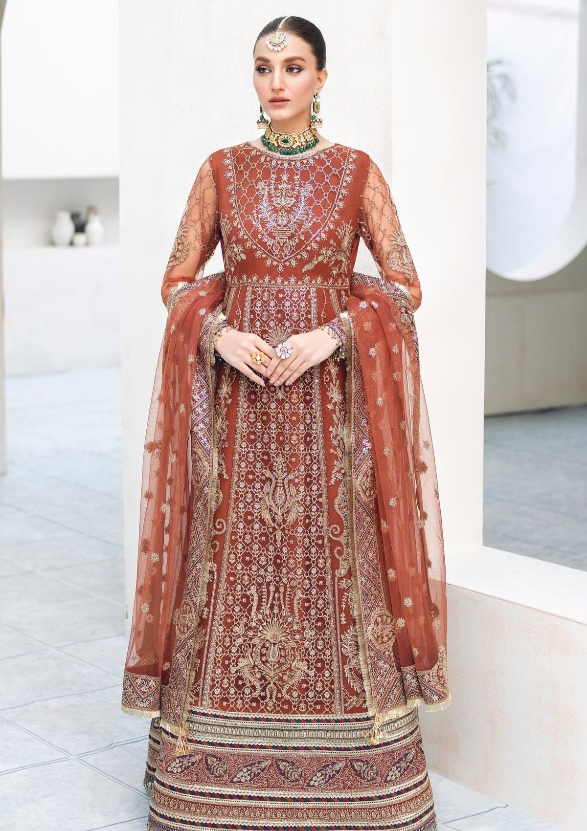 Formal Dress - Jazmin - Splendour - Festive - D#03 (Izel) available at Saleem Fabrics Traditions