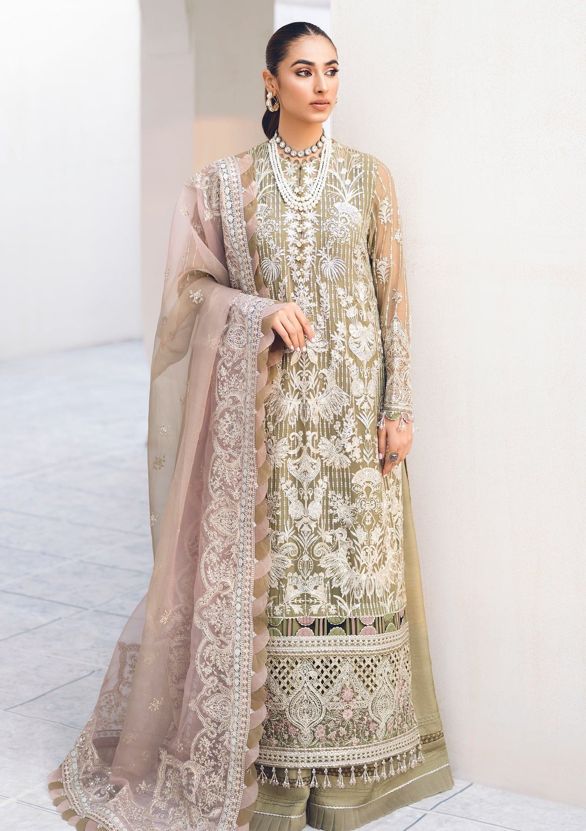 Formal Dress - Jazmin - Splendour - Festive - D#08 (Enver) available at Saleem Fabrics Traditions