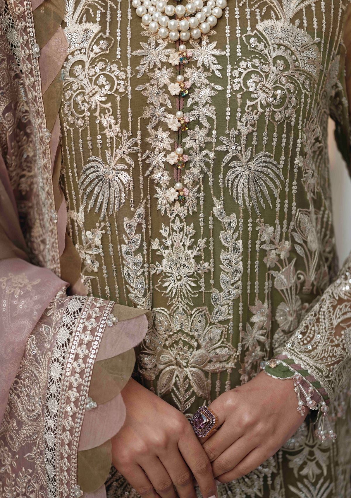 Formal Dress - Jazmin - Splendour - Festive - D#08 (Enver) available at Saleem Fabrics Traditions