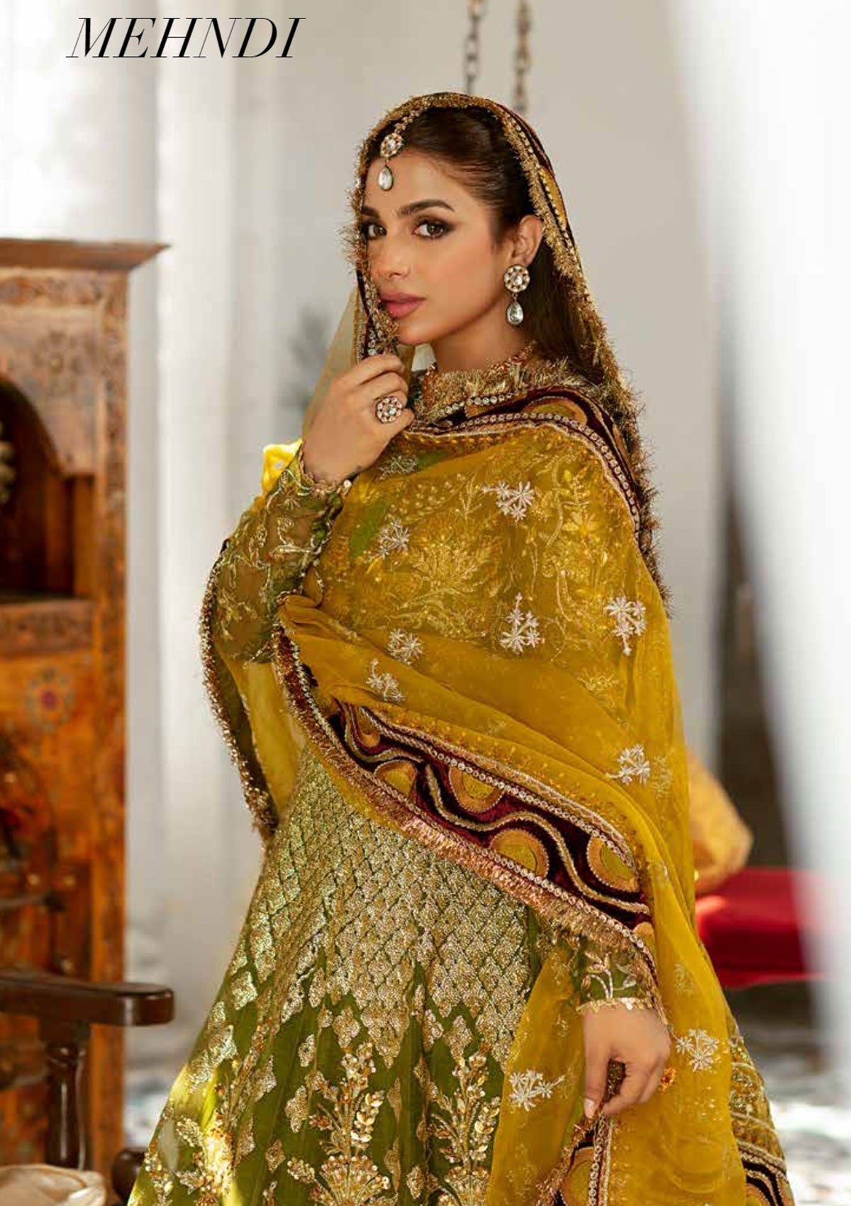 Formal Dress - Maryam Hussain - Gulab - Wedding - Mehndi available at Saleem Fabrics Traditions
