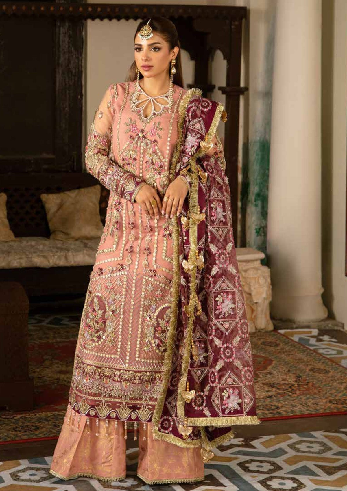 Formal Dress - Maryam Hussain - Gulab - Wedding - Mehr available at Saleem Fabrics Traditions