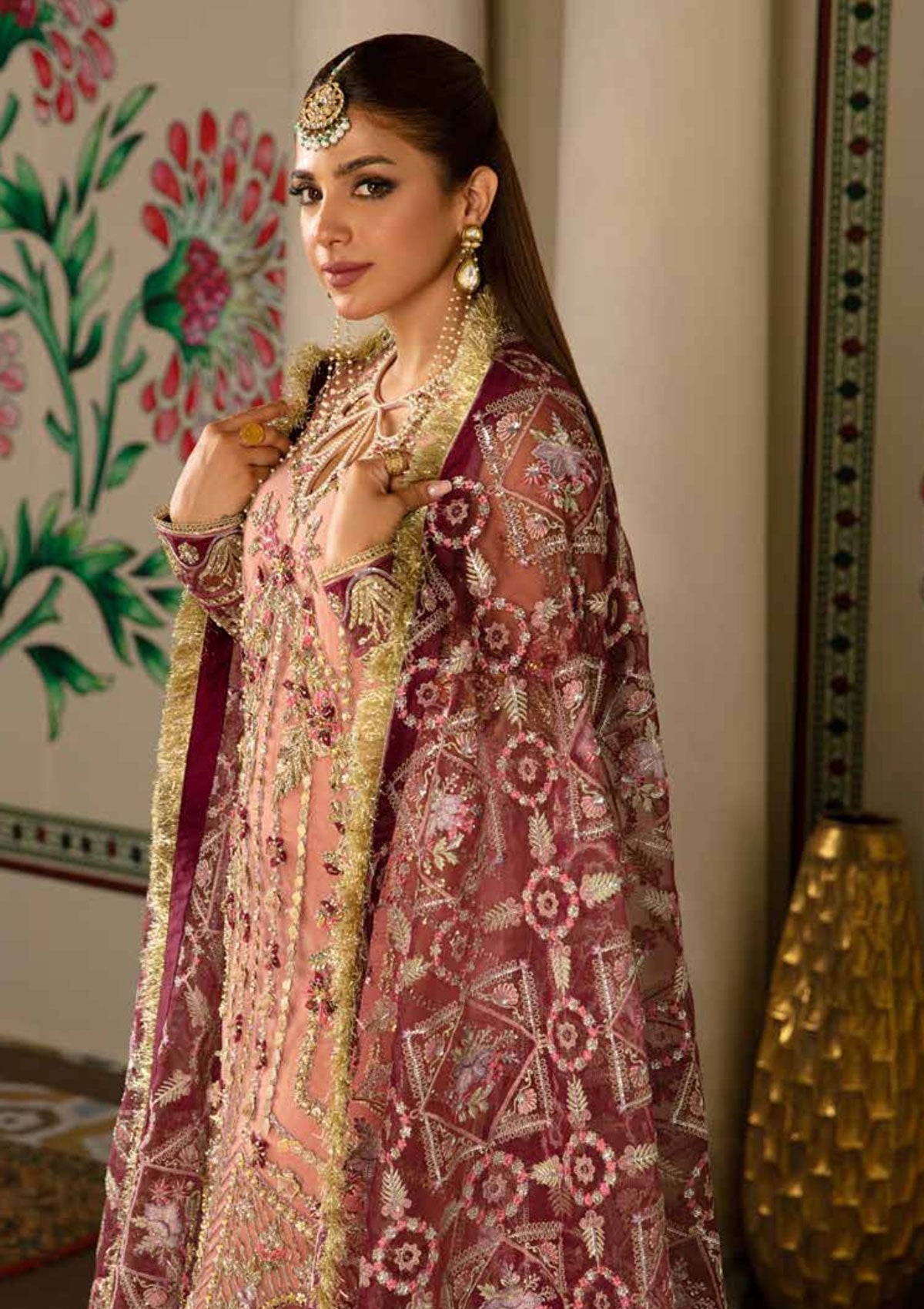 Formal Dress - Maryam Hussain - Gulab - Wedding - Mehr available at Saleem Fabrics Traditions