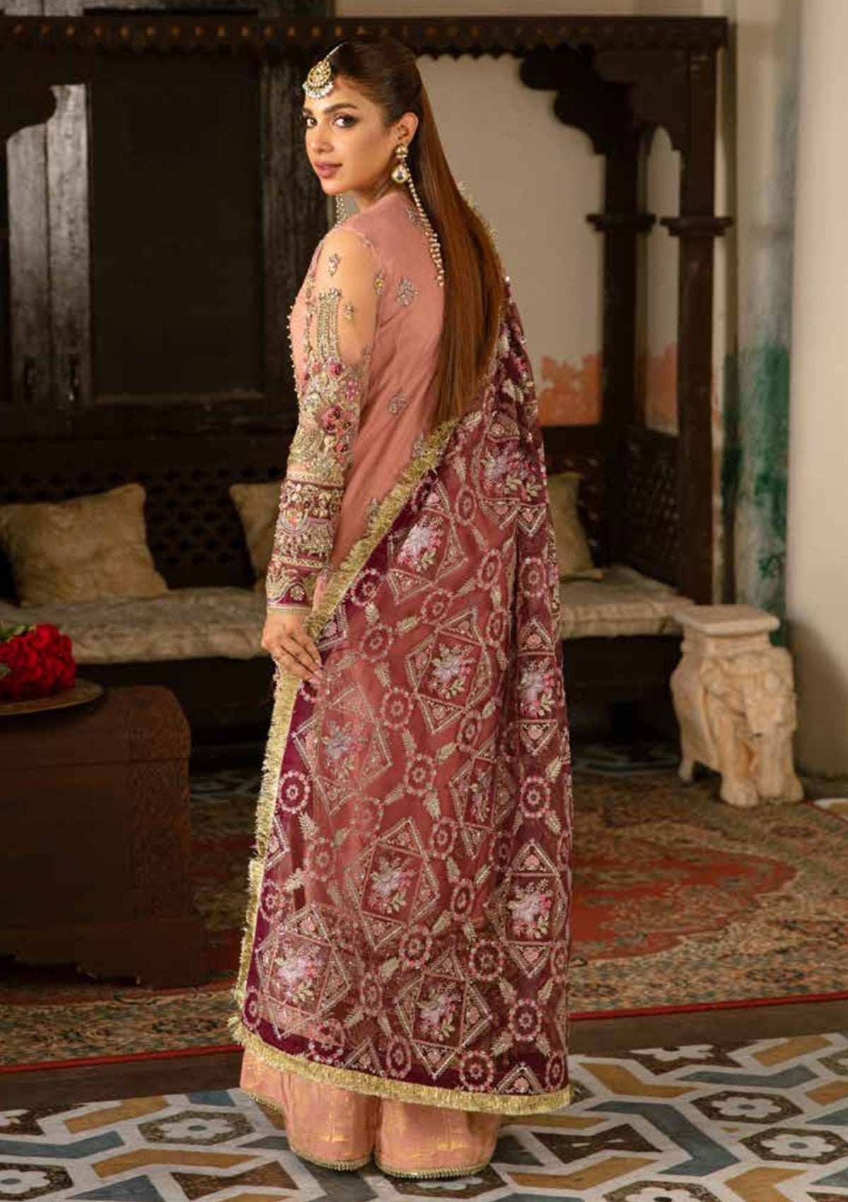 Formal Dress - Maryam Hussain - Gulab - Wedding - Mehr available at Saleem Fabrics Traditions