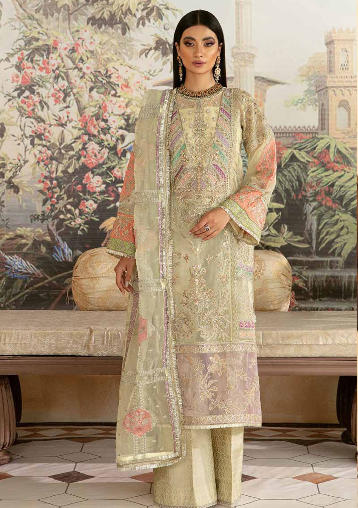 Formal Dress - Maryam Hussain - Marwa - Festive - NAAZ available at Saleem Fabrics Traditions