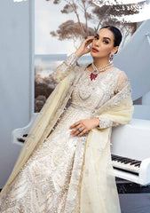 Formal Dress - Maryum N Maria - Floraison - MNM#34 (Ether) available at Saleem Fabrics Traditions