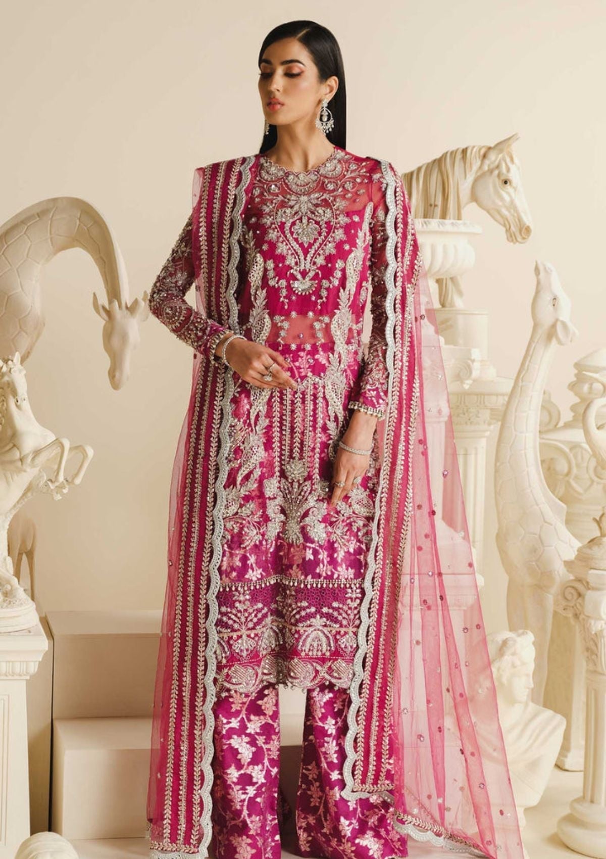 Formal Dress - Maryum and Maria - Khwaab - Luxury - MFD#85 available at Saleem Fabrics Traditions