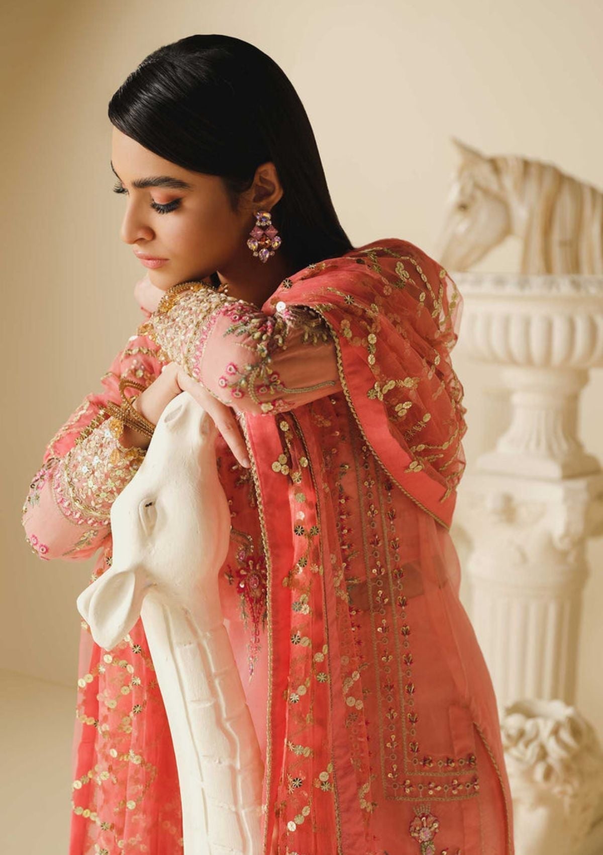 Formal Dress - Maryum and Maria - Khwaab - Luxury - MFD#89 available at Saleem Fabrics Traditions