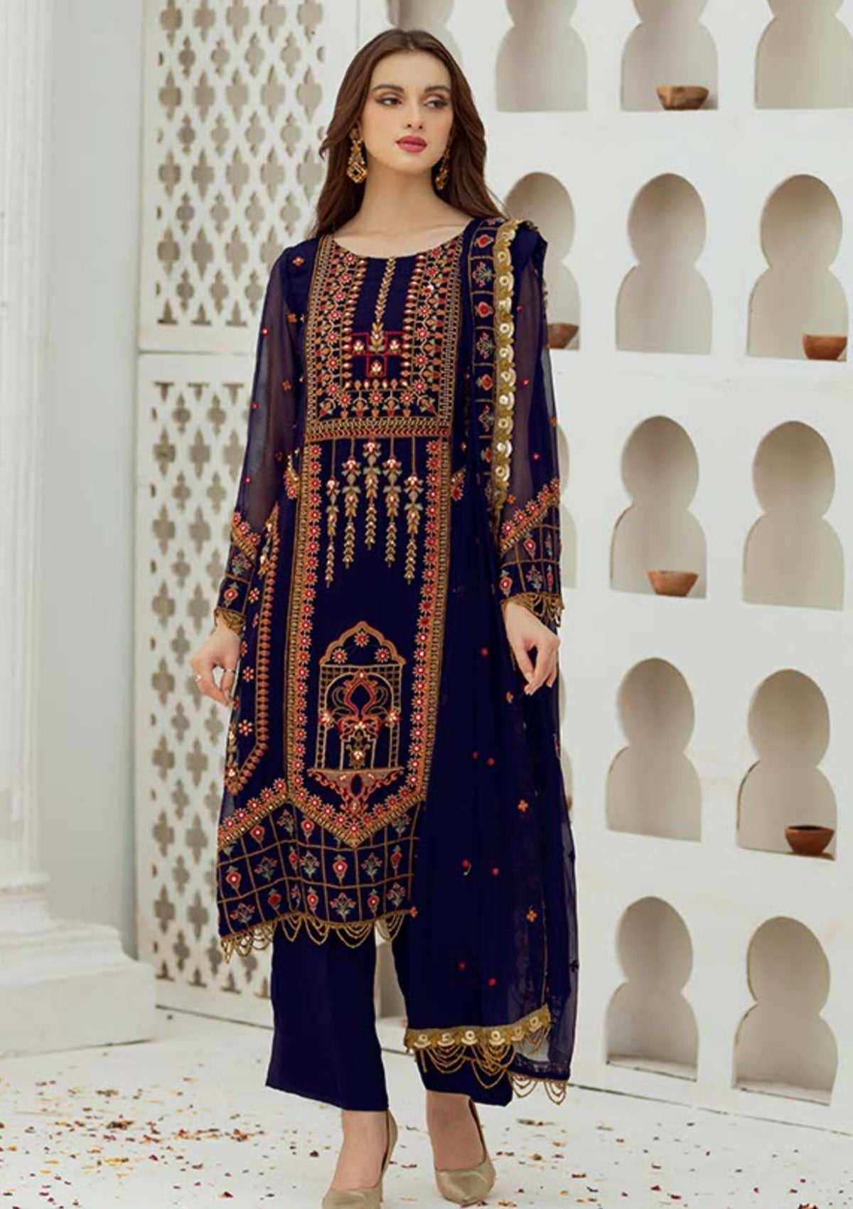 Formal Dress - Noorma kaamal - Noor Jahan - NKC#01 available at Saleem Fabrics Traditions