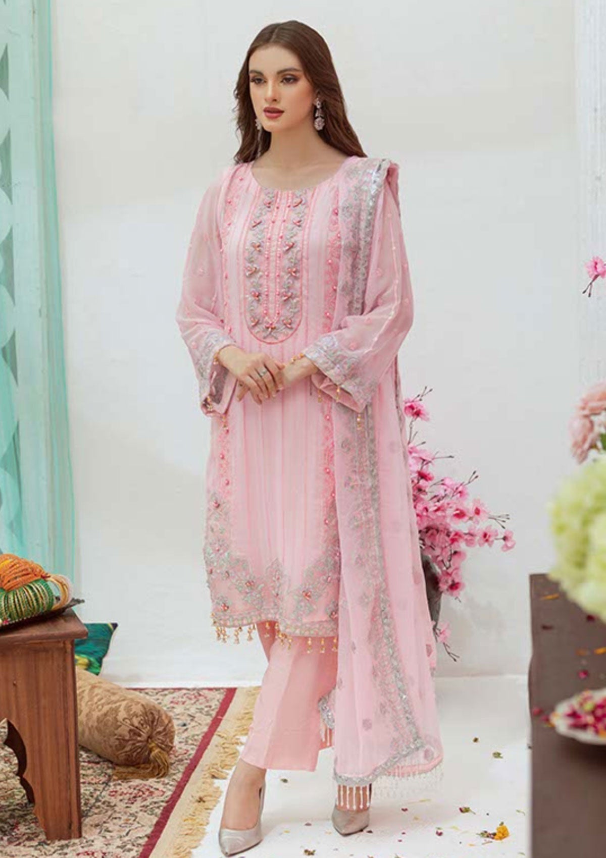 Formal Dress - Noorma kaamal - Noor Jahan - NKC#02 available at Saleem Fabrics Traditions