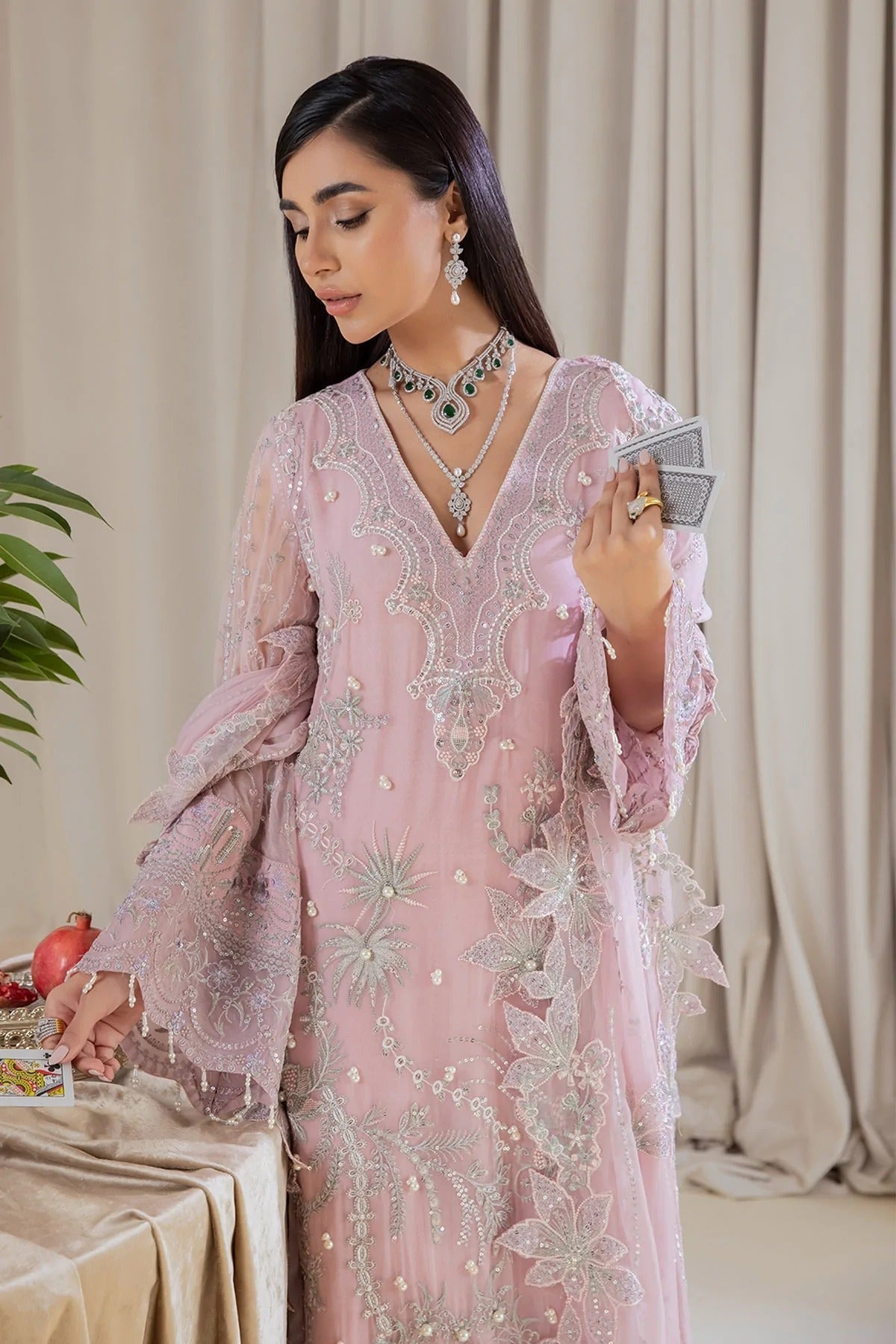 Formal Dress - Nureh - Elanora - Luxury Chiffon - NEL#7 available at Saleem Fabrics Traditions