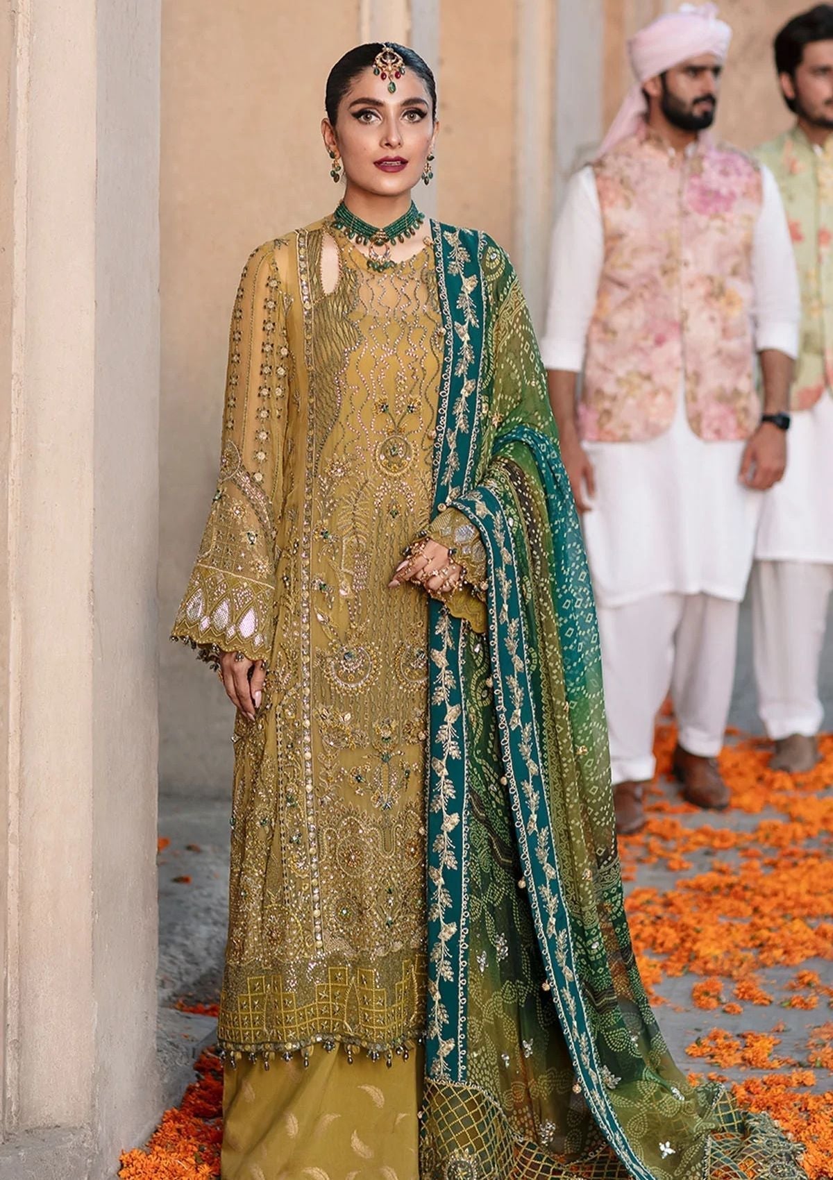 Formal Dress - Nureh - Jhoomro - Luxury - NL#33 available at Saleem Fabrics Traditions