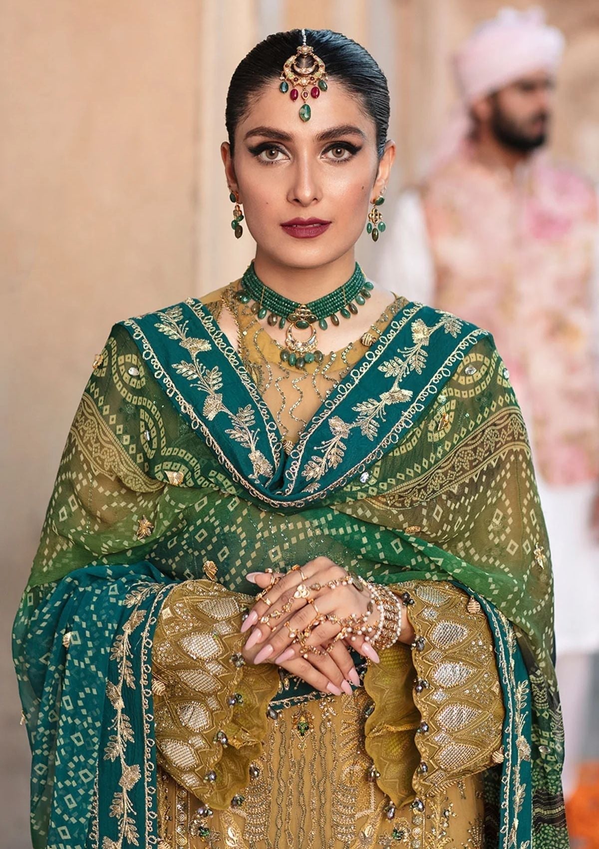 Formal Dress - Nureh - Jhoomro - Luxury - NL#33 available at Saleem Fabrics Traditions