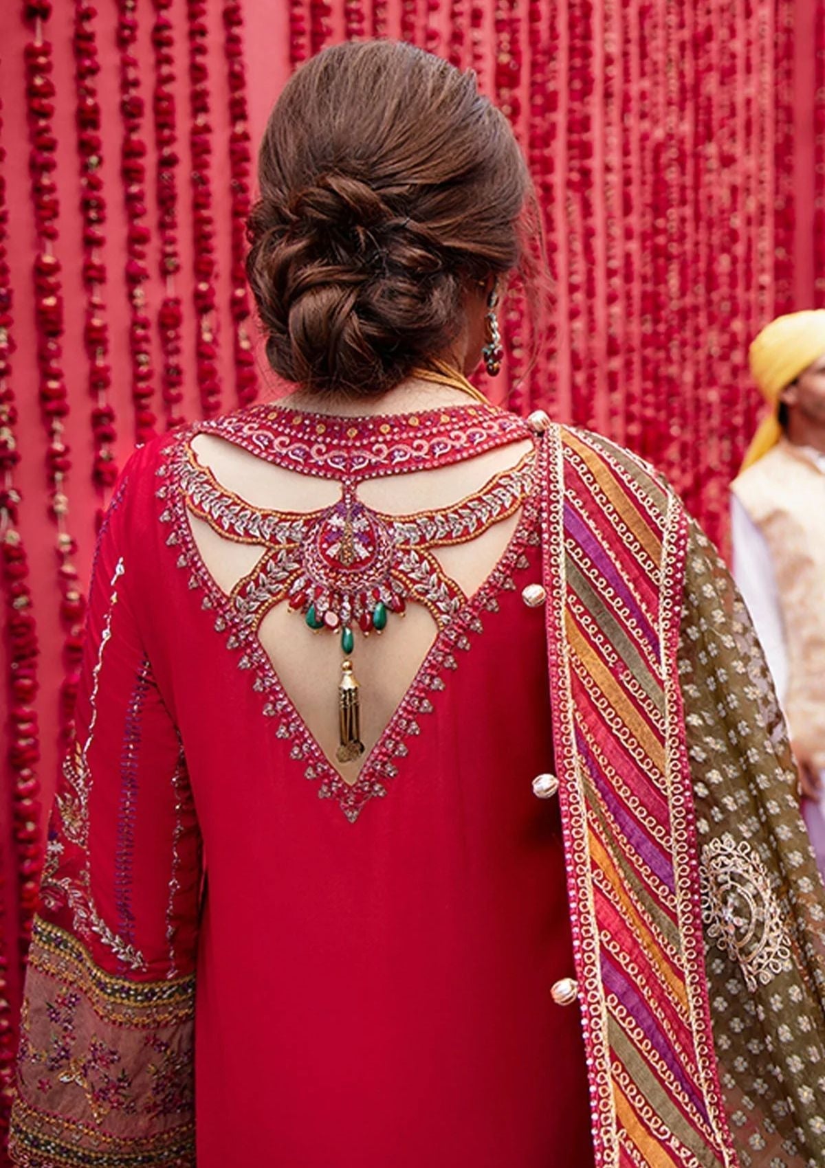 Formal Dress - Nureh - Jhoomro - Luxury - NL#34 available at Saleem Fabrics Traditions